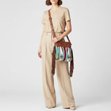 American Darling Signature Crossbody Hand Tooled Saddle Blanket Genuine Leather women bag western handbag purse