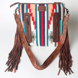 American Darling Signature Crossbody Hand Tooled Saddle Blanket Genuine Leather women bag western handbag purse