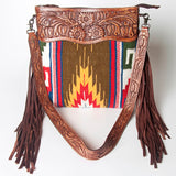 American Darling Signature Crossbody Hand Tooled Saddle Blanket Genuine Leather women bag western handbag purse
