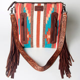 American Darling Signature Crossbody Hand Tooled Saddle Blanket Genuine Leather women bag western handbag purse