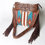 American Darling Signature Crossbody Hand Tooled Saddle Blanket by Hilason – Cowboy and equestrian accessories