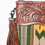 American Darling Signature Crossbody Hand Tooled Saddle Blanket Genuine Leather women bag western handbag purse