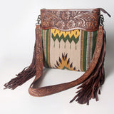 American Darling Signature Crossbody Hand Tooled Saddle Blanket by Hilason – Cowboy and equestrian accessories