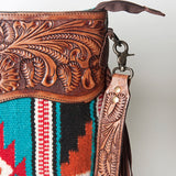 American Darling Signature Crossbody Hand Tooled Saddle Blanket Genuine Leather women bag western handbag purse