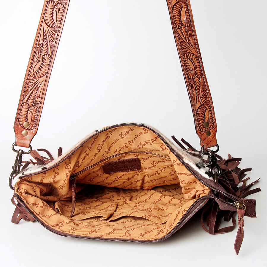 American Darling Signature Crossbody Hand Tooled Saddle Blanket Genuine Leather women bag western handbag purse