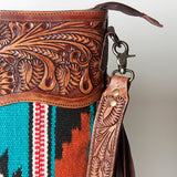 American Darling Signature Crossbody Hand Tooled Saddle Blanket Genuine Leather Women Bag Western Handbag Purse