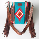 American Darling Signature Crossbody Hand Tooled Saddle Blanket Genuine Leather Women Bag Western Handbag Purse