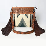 American Darling ADBGZ579 Signature Crossbody Hand Tooled Saddle Blanket Genuine Leather women bag western handbag purse