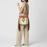 American Darling Signature Crossbody Hand Tooled Saddle Blanket Genuine Leather women bag western handbag purse