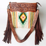 American Darling Signature Crossbody Hand Tooled Saddle Blanket Genuine Leather women bag western handbag purse