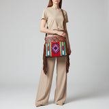 American Darling Signature Crossbody Hand Tooled Saddle Blanket Genuine Leather women bag western handbag purse