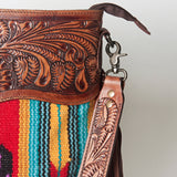 American Darling Signature Crossbody Hand Tooled Saddle Blanket Genuine Leather women bag western handbag purse