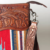 American Darling Signature Crossbody Hand Tooled Saddle Blanket Genuine Leather women bag western handbag purse