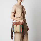 American Darling Signature Crossbody Hand Tooled Saddle Blanket Genuine Leather women bag western handbag purse