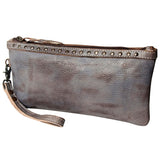 Never Mind Nmbg101A Wristlet Vintage Handmade Genuine Cowhide Leather Women Bag Western Handbag Purse