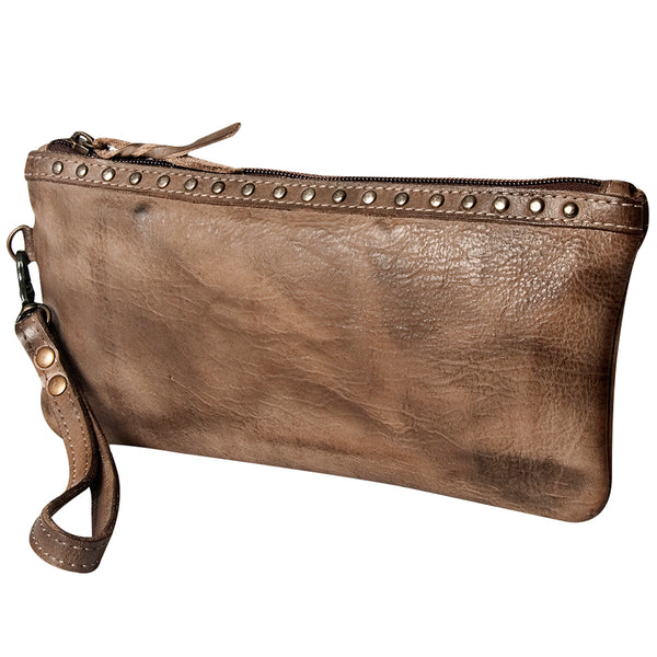 Never Mind Nmbg101B Wristlet Vintage Handmade Genuine Cowhide Leather by Hilason – Cowboy and equestrian accessories