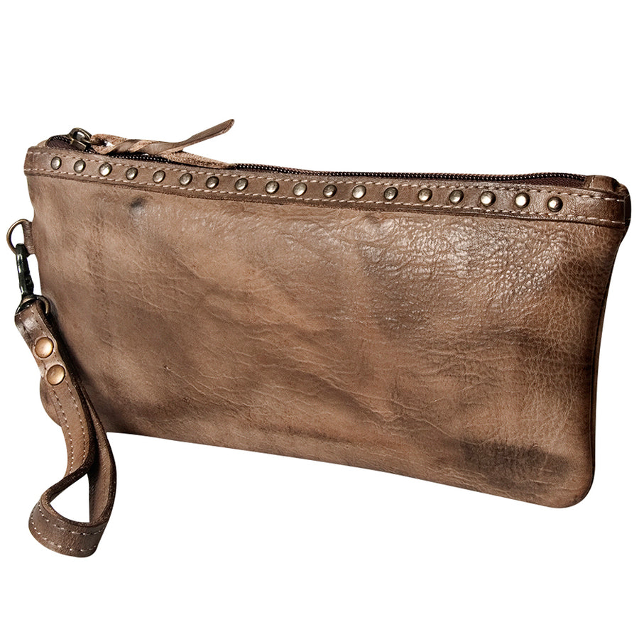 Never Mind Nmbg101B Wristlet Vintage Handmade Genuine Cowhide Leather by Hilason – Cowboy and equestrian accessories