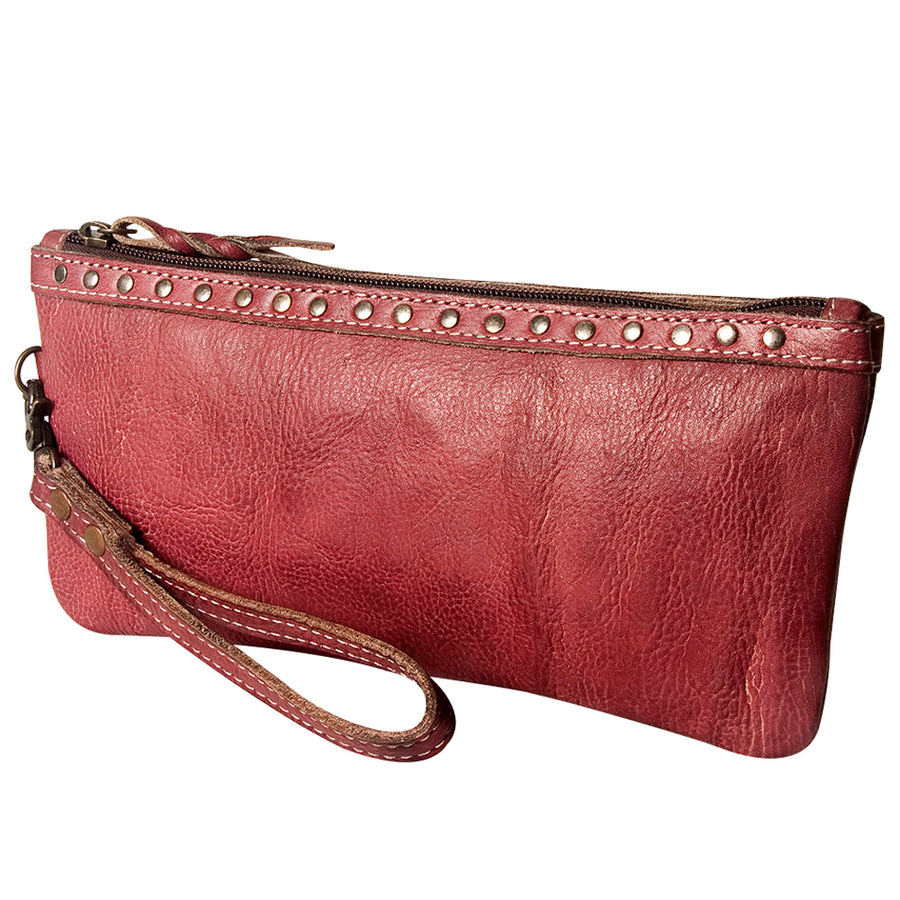 Never Mind Nmbg101E Wristlet Vintage Handmade Genuine Cowhide Leather by Hilason – Cowboy and equestrian accessories