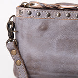 Never Mind Nmbg102D Small Crossbody Vintage Handmade Genuine Cowhide Leather Women Bag Western Handbag Purse