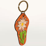 American Darling ADKR200 Hand Tooled Carved Genuine Leather Keyring