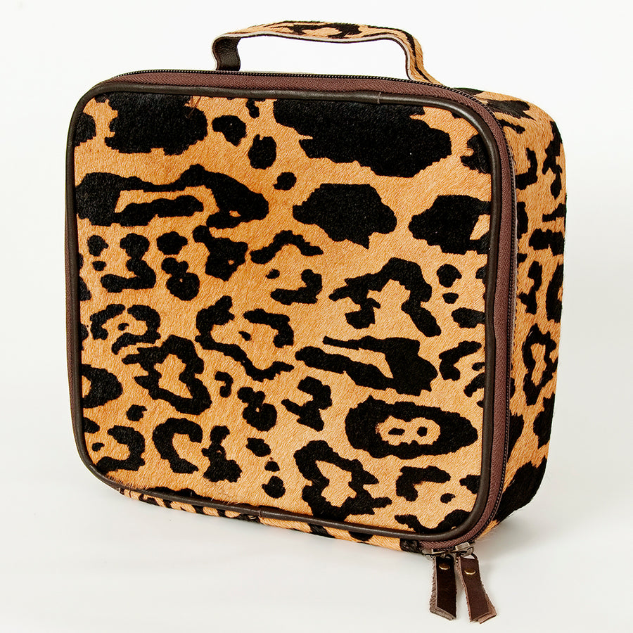 American Darling Hair-On Cowhide Genuine Leather Jewelry Case Organizer - Uhorse