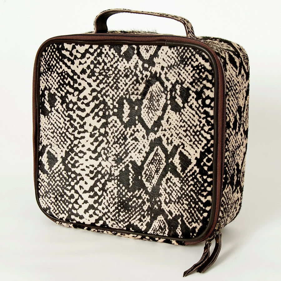 American Darling Hair-On Cowhide Genuine Leather Jewelry Case Organizer - Uhorse