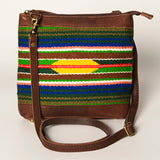 American Darling Large Crossbody Saddle Blanket Genuine Leather women bag western handbag purse