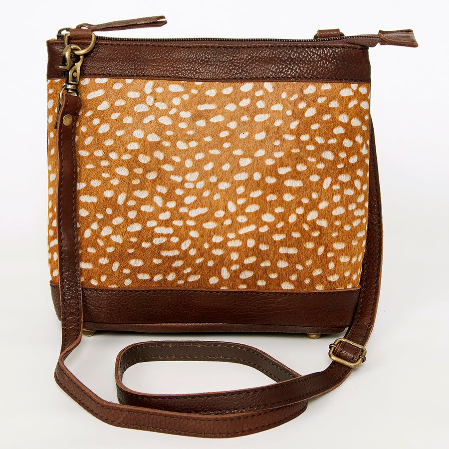 American Darling Large Cross body Bag for Women Hand Woven Saddle Blanket Vegetable-Tanned Genuine Leather YKK Zipper