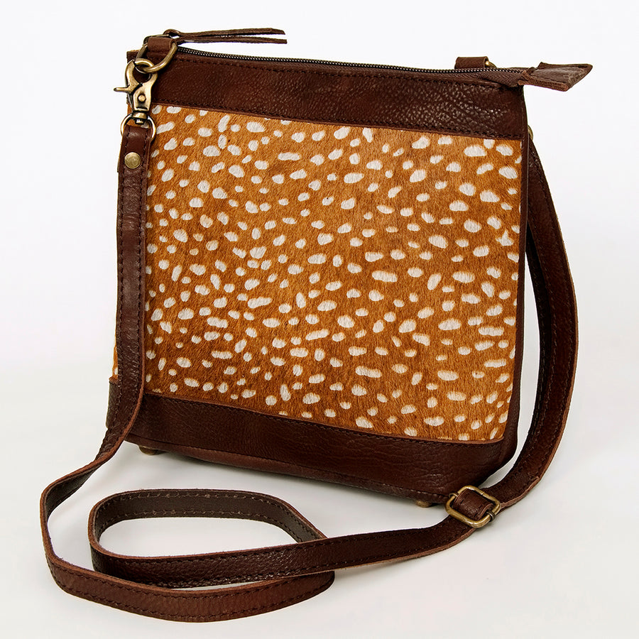 American Darling Hair-On Cowhide Large Cross body Bag Genuine Leather - Uhorse