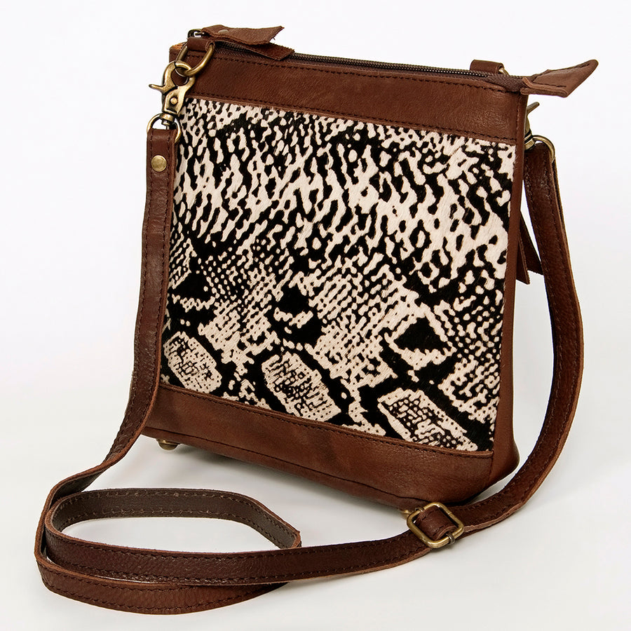 American Darling Hair-On Cowhide Large Cross body Bag Genuine Leather - Uhorse