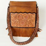 American Darling ADBGA239A Cross Body Hand Tooled Genuine Leather women bag western handbag purse