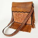 American Darling ADBGA239A Cross Body Hand Tooled Genuine Leather women bag western handbag purse