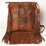 American Darling Women's Messenger Bag Hair-On Cowhide Fringes Eco-Friendly Vegetable-Tanned Genuine Leather YKK Zipper