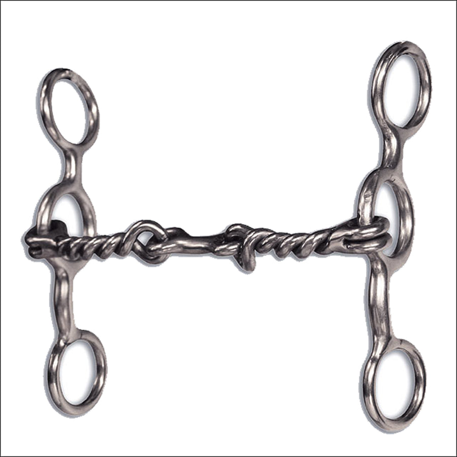 5 1/8" Professional'S Choice W. H. Dogbone Short Shank Bit Stainless by Hilason – Cowboy and equestrian accessories
