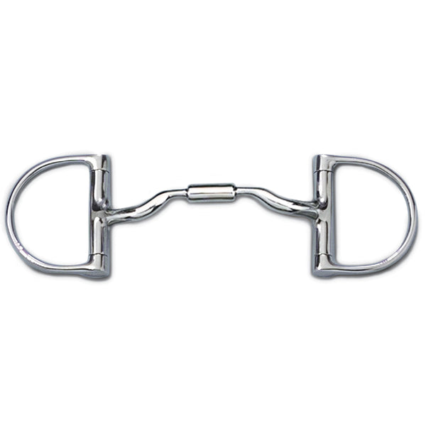 Myler Dee without Hooks Low Port Comfort Snaffle H. Bit MB 04 – by Hilason – Cowboy and equestrian accessories