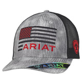 Ariat Men's Black & Red Flag Snapback Cap