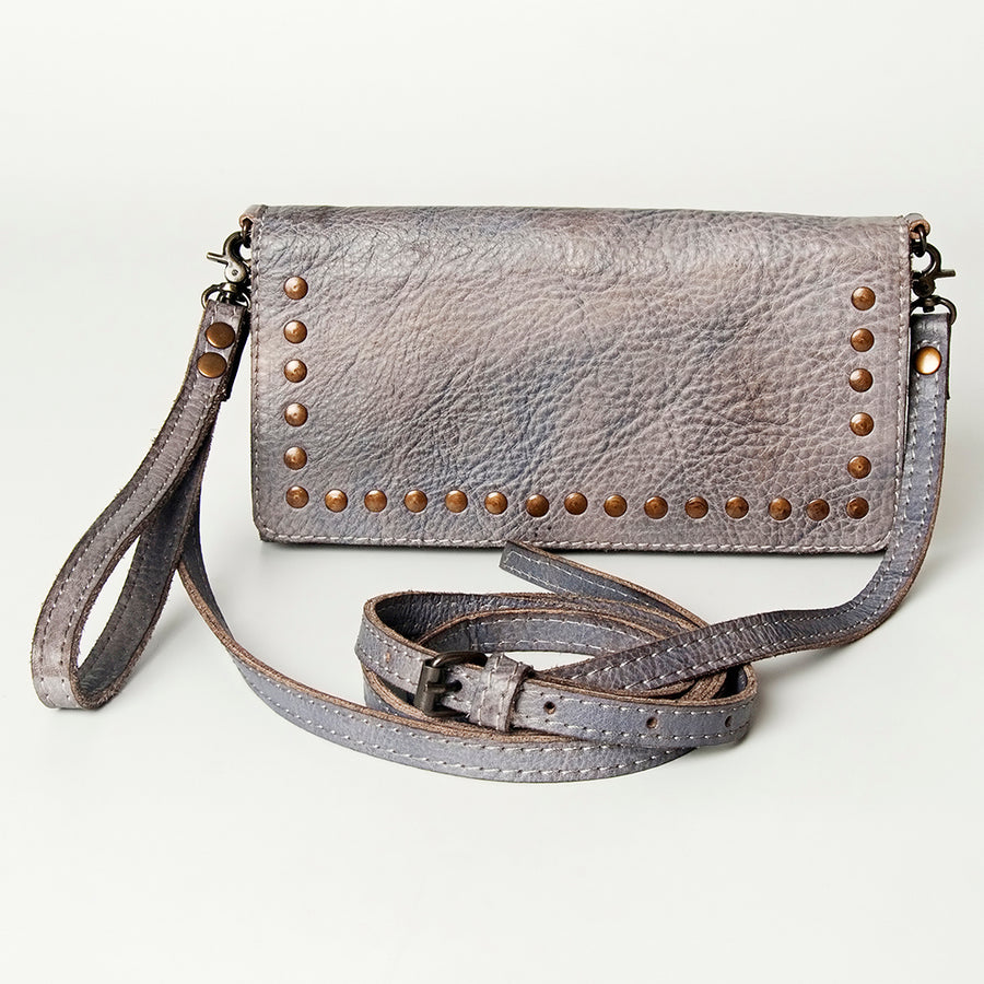 Never Mind Nmbg103D Wallet Vintage Handmade Genuine Cowhide Leather Women Bag Western Handbag Purse