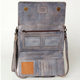 Never Mind Nmbg103D Wallet Vintage Handmade Genuine Cowhide Leather Women Bag Western Handbag Purse