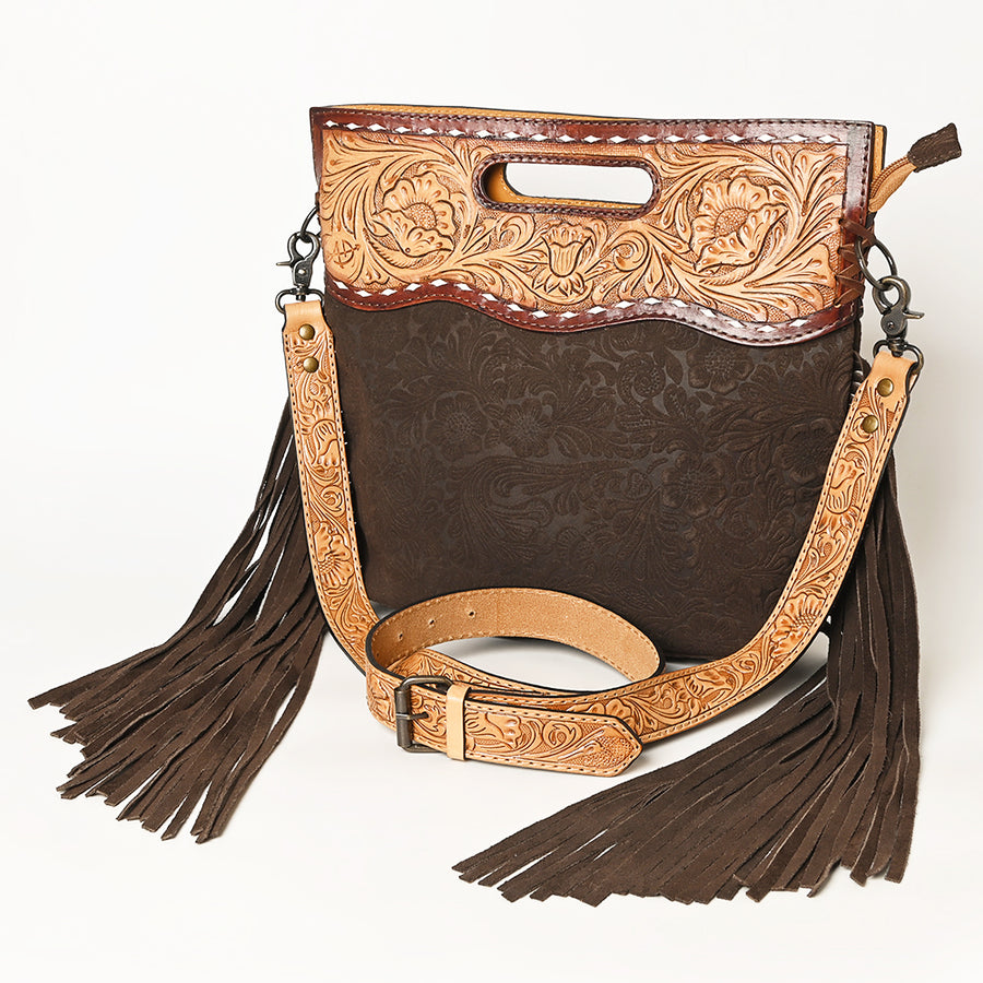 American Darling Clutch Hand Tooled Embossed Genuine Leather Western Women Bag Handbag Purse | Purses for Cute - Uhorse