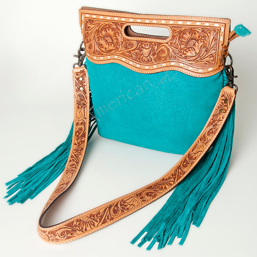 American Darling Clutch Hand Tooled Embossed Genuine Leather Western Women Bag Handbag Purse | Purses for Cute - Uhorse