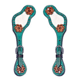 Bar H Equine H. Riding W. Leather Spurs Straps for Adults Womens – by Hilason – Cowboy and equestrian accessories