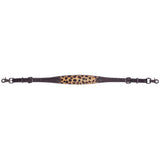 Bar H Equine Horse Leather Wild Cheetah Print Breast Collar