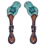 Bar H Equine H. Riding W. Leather Spurs Straps for Adults Womens – by Hilason – Cowboy and equestrian accessories