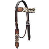 Bar H Equine Western Horse Genuine American Leather Breast Collar Headstall Tack Set