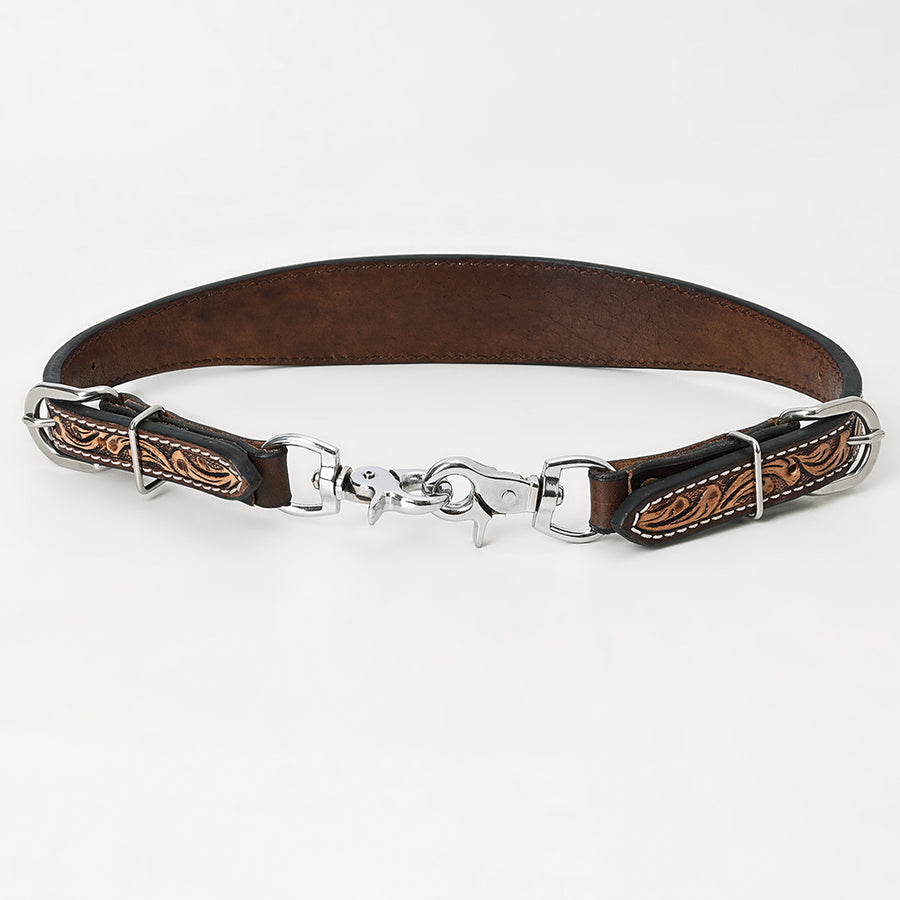 Bar H Equine American Leather Horse Saddle Tack One Ear Headstall | Breast Collar Browband Wither Strap Set for Horses BER154