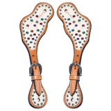 Bar H Equine H. Riding W. Leather Spurs Straps for Adults Womens – by Hilason – Cowboy and equestrian accessories