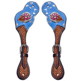 Bar H Equine H. Riding W. Leather Spurs Straps for Adults Womens – by Hilason – Cowboy and equestrian accessories