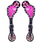 Bar H Equine H. Riding W. Leather Spurs Straps for Adults Womens – by Hilason – Cowboy and equestrian accessories