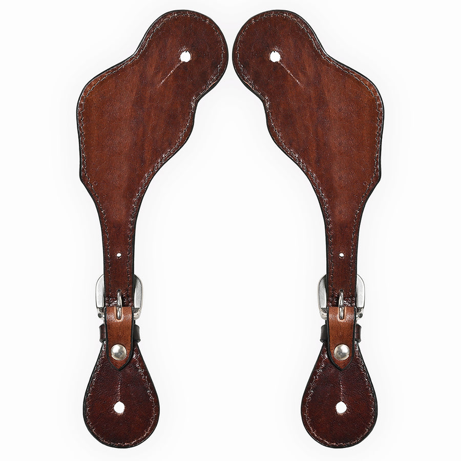 Bar H Equine Leather Spurs Straps for Adults Western Womens Spur Horse Riding Barrel Racing Show and Rodeo Strap Adult Women