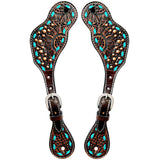 Bar H Equine H. Riding W. Leather Spurs Straps for Adults Womens – by Hilason – Cowboy and equestrian accessories